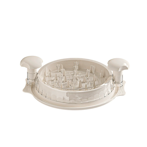 Comoda casa cucina in plastica trituratore carne antiscivolo Base Chopper di pollo con copertura trasparente per Display <span class=keywords><strong>a</strong></span> manovella trituratore - Product Image 3