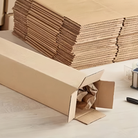 Conception de logo personnalisé Emballage postal en carton ondulé Carton d'expédition brun uni Boîte minérale Boîtes en carton ondulé imprimé
