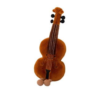 Cadeau pour enfant passionné de musique, décoration d'intérieur, jouet en peluche musical mignon, violon doux 30 cm, guitare, pipa, diapason, poupée en peluche instrument de musique - Product Image 1