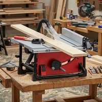 Scie à table coulissante multifonctionnelle pour le travail du bois Hantechn 120V 60Hz Machine de scie à panneaux automatique pour la coupe du bois