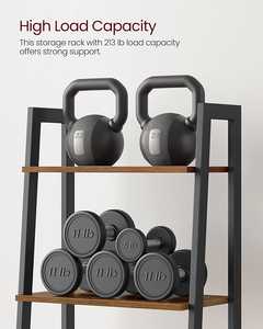 Estantería Escalera Grande para Almacenamiento de Libros, Estantería Escalera de Pared, Librería, Mueble de Almacenamiento, Estantes - Product Image 6