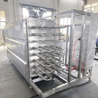 UHT Tubulaire Sterilisator met Ontluchter Automatische Sterilisatiemachine voor Melk, Fruitsap & Plantaardige Drankenfabriek