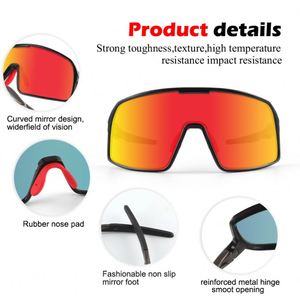 Oversize Polarized Sun Glasses Europe and America Men Women Mirror Custom Luxury <b>Eyewear</b> Big Frame Mountain Bike Sunglasses - Product Image 6