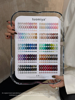 Xingyu Cat Eye 100 Couleurs Scintillantes – Kit de Perles de Verre Effet Œil de Chat – Colle à Ongles Populaire des Célébrités d'Internet – Spécial Salon de Manucure