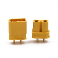 Conector Amass XT30UD de 2 Pines Chapado en Oro de 15A, Enchufe de Cable a Cable de 500VDC para Aeromodelismo, Suministro OEM