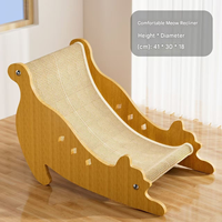 Mobilier pour chat d'angle triangulaire en carton, gain de place, avec griffoir, lit de repos double couche, jouet et boule, protection pour meubles
