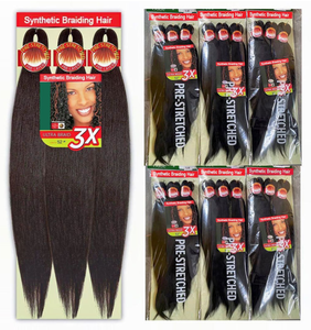 3X Easy Braid Hair EZ Braid ผมถักสังเคราะห์ทนไฟแบบยืดก่อนการใช้งานสำหรับจัดแต่งทรงผม - Product Image 2