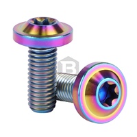 Sekrup Plat Nomor Sepeda Titanium Berkualitas Tinggi Grade 8.8 Ti Bolts T25 Torx dari China