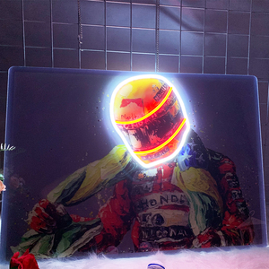 motorcyclist Open <b>LED</b> Neon <b>Signs</b> for Home Office Shops Mall Hotels Companies-Touch Control Wedding & Bar Decor - Product Image 1
