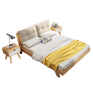 Solid Wood Platform Bed 1.8m/1.5m Modern Minimalist Nordic Style Eco-Friendly Bedroom Furniture - Product Image 4