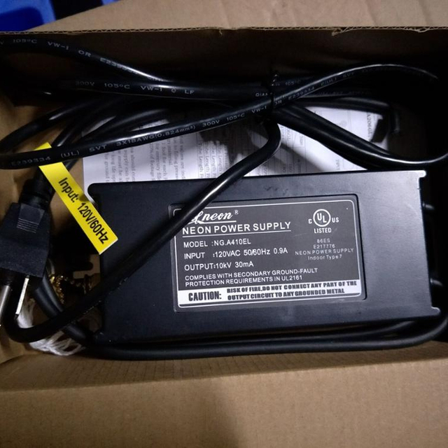 CE certification with 220V output ,10 KV glass tube neon sign transformer