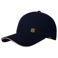 Gorra de Béisbol de Moda para Hombre, para Otoño e Invierno, con Protección para las Orejas, Ajustable, Estilo Coreano, de Ala Ancha, con Letras en Lona 3D