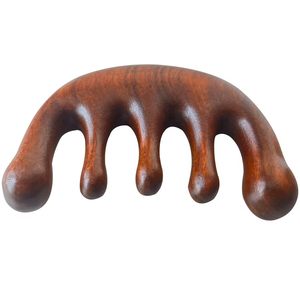 Wood Gua Sha <b>Scalp</b> Massage Comb Sandalwood Wide Tooth Guasha Scraping Head Face Hair <b>Scalp</b> Massage Comb - Product Image 3