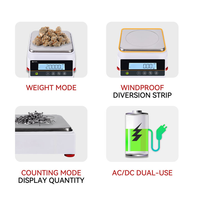 Balance analytique de laboratoire PUNX électronique, 0,01 g, dixièmes, 0,1 gramme
