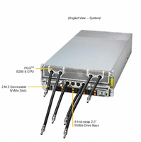 Server AI Berpendingin Cair 4U SYS-421GE-NBRT-LCC dengan 8 GPU B200 dan 45TB HBM3e untuk Pelatihan Model Bahasa Besar