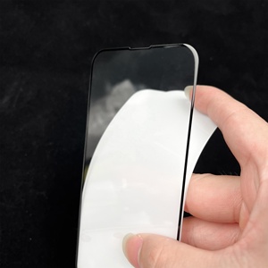 Protectores de pantalla de vidrio templado 2.5D para <span class=keywords><strong>iphone</strong></span> 13 14 Pro max, protectores de pantalla de cubierta completa - Product Image 3