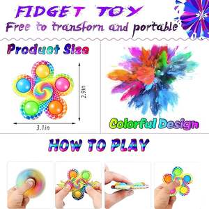 Jouets sensoriels apaisants en métal pour enfants et adultes - Écologiques, favorisent la concentration, réduisent le stress, cadeau pour un anniversaire, Thanksgiving - Product Image 2