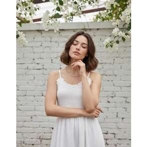 Vestido Casual de Verano para Mujer, Suave y Cómodo, Tela Ligera y Transpirable, Perfecto para Vacaciones en la Playa, Ropa de Estilo Viajero - Product Image 4