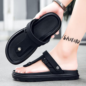 Sandalias de Playa con Punta Abierta para Hombre, Estilo Vintage, Verano 2025, Nuevas, Modernas, Casuales, Combinan con Todo, Suela Gruesa - Product Image 3