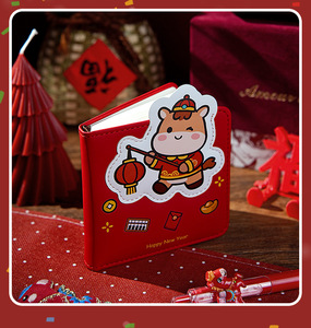 Wholesale of 2026 Year of <strong>the</strong> Horse Portable <strong>Notebook</strong> Square Cartoon Red Stamped <strong>Book</strong> Spring Festival Account <strong>Book</strong> - Product Image 5