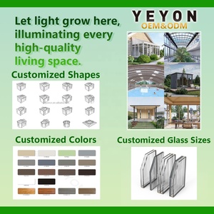 غرفة شمسية زجاجية تجارية من Yeyon 2026 بتصميم OEM، قبة سولاريوم، غرفة شمسية خارجية سكنية من Sunnyjoy، بيت زجاجي - Product Image 4