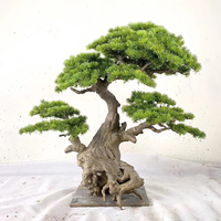 Branche de pin de cyprès d'intérieur extérieur Grande plante en pot Grand décor Arbre artificiel de cèdre de cyprès Arbre artificiel de bonsaï