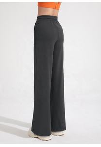 <span class=keywords><strong>Pantaloni</strong></span> da jogging a gamba larga personalizzati <span class=keywords><strong>classici</strong></span> <span class=keywords><strong>neri</strong></span> leggeri larghi <span class=keywords><strong>pantaloni</strong></span> da <span class=keywords><strong>donna</strong></span> comodi - Product Image 2