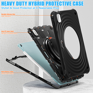 Pour iPad Air 11 pouces 2024 tablette silicone couverture mains poignée bandoulière 360 rotation - Product Image 4