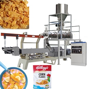 Machine automatique haute performance pour la fabrication de flocons de maïs, électrique/à gaz, avec moteur, pour ligne de production de céréales soufflées et de substituts de repas - Product Image 1
