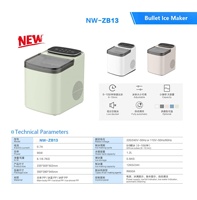 Machine à glaçons instantanée électrique mini de haute qualité, nouvelle, intelligente, en plastique, pour table, 220V 110V, pour la maison et l'extérieur