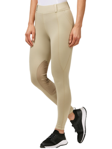 Leggings d'équitation pour femmes, avec grip en silicone intégral, extensibles, respirants, taille haute, pour la performance - Product Image 1