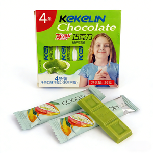 Barra de Chocolate con Sabor a Matcha Halal Directo de Fábrica, Chocolate <span class=keywords><strong>Puro</strong></span> con Manteca de <span class=keywords><strong>Cacao</strong></span>, Dulce de Chocolate para Niños - Product Image 1