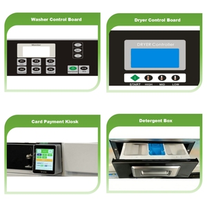 Equipo de Lavandería Comercial Suministrado de Fábrica con <span class=keywords><strong>Lavadora</strong></span> y <span class=keywords><strong>Secadora</strong></span> que Funcionan con Monedas para Hotel y Escuela - Product Image 2