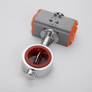D671X Food-Grade Stainless Steel Waist <b>Butterfly</b> <b>Valve</b> Sanitary Pneumatic for Pharmaceutical Pipeline Use - Product Image 4