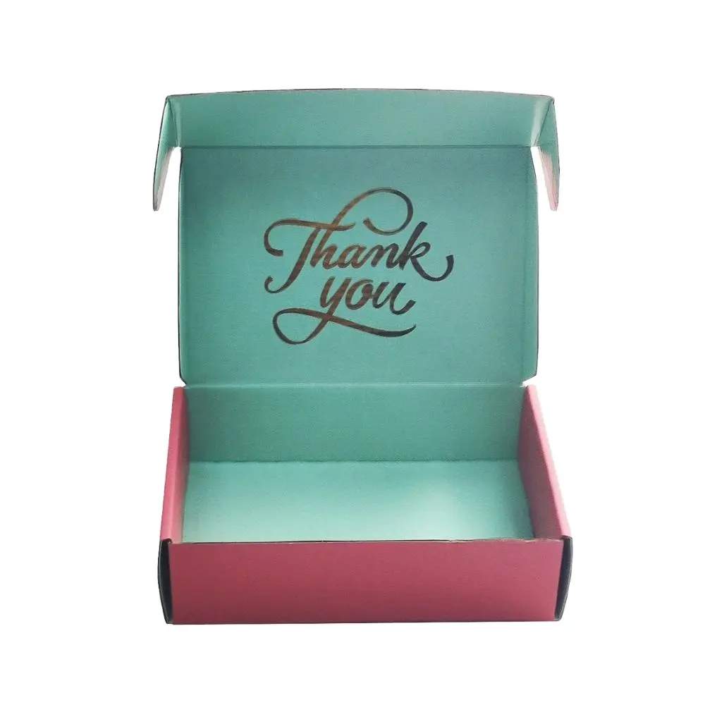 Boîte à cils ondulée avec impression de couleur, pantalon personnalisé, petit coffret cadeau, livraison postale, pièces