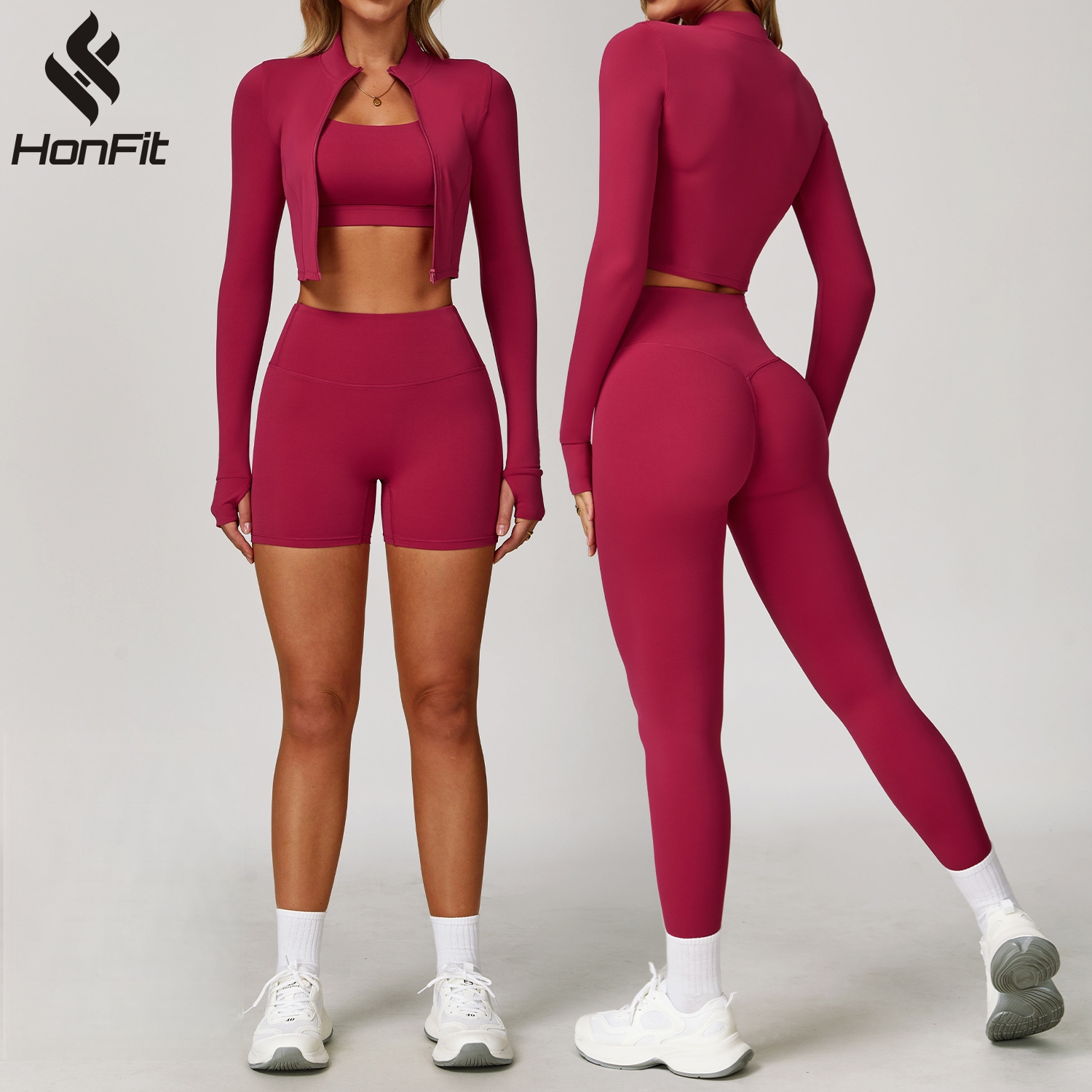 Custom Logo Blank Breathable Gym Training Workout Outfit Quick Dry Plus Size Sports Fitness Yoga Activewear Sets for Women