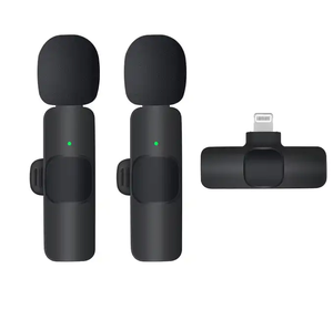 Transmisión en vivo portátil Lavalier Lapel Type-C Mini Mic 2,4 Ghz Doble ANC Reducción de ruido Transmisión inalámbrica Micrófono en vivo - Product Image 4