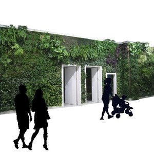 Taille personnalisée plante verte décor mural toile de fond jardin Vertical artificiel - Product Image 1