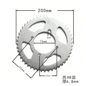 <span class=keywords><strong>Disque</strong></span> de chaîne arrière de <span class=keywords><strong>moto</strong></span> tout-terrain 428-48T 76MM pignon pignon arrière crocs pignon accessoires pour <span class=keywords><strong>moto</strong></span> Dirt Bike - Product Image 2