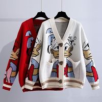 Pull tricoté jacquard chaud et tendance pour homme, style streetwear décontracté, hip-hop gothique, Harajuku, OEM & ODM