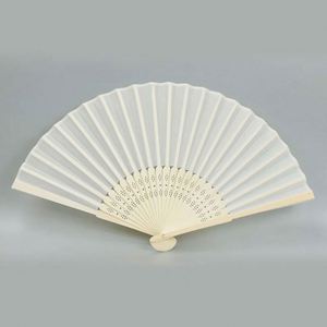 Portable Bamboo Folding Fan with Floral <b>Pattern</b> Carved and Painted Folk Art Design for Parties and Promotions - Product Image 1