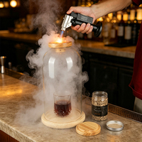 Couvercle dôme en verre fumé pour infuseur, kit d'infusion fumée pour aliments et whisky, accessoires pour bar à domicile et bar de fête