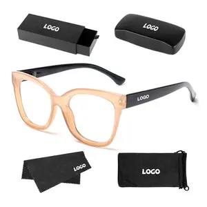 2023 Hot Sales Custom Logo Optical Frame Anti Blue Light Glasses Wholesale Colorful Readers Fashion Elegant Reading Glasses