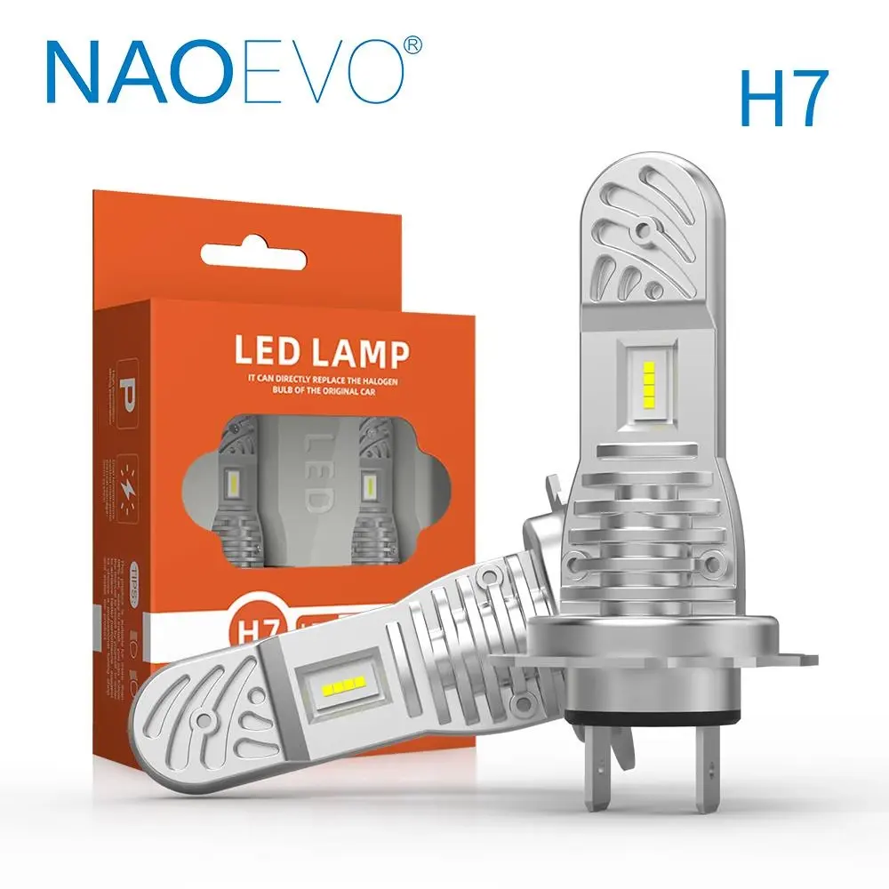 Nao Mini Lamp H7 Led Koplamp Hoge Kwaliteit Dimlicht 6500K V1 H7 Led Canbus Auto Licht Auto H7 Led Lamp Vervanging 80W Halogeen