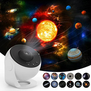 <span class=keywords><strong>Proyector</strong></span> de Galaxias 12 en 1, Planetario, <span class=keywords><strong>Proyector</strong></span> de <span class=keywords><strong>Estrellas</strong></span>, Luz Nocturna <span class=keywords><strong>Realista</strong></span> de Cielo Estrellado con Sistema Solar - Product Image 1