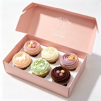 Boîte à gâteau en papier à l'encre de soja, emballage de boulangerie en carton personnalisé de haute qualité, boîte à dessert, boîte d'emballage de gâteau en gros