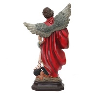 Statue de l'archange Michel en résine et fibre de verre, chrétienne