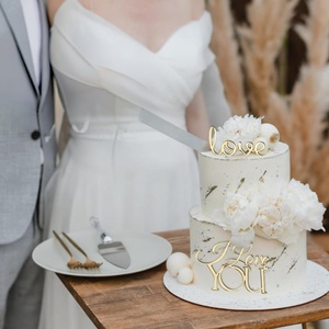 Nuevo Adorno para Pastel con la Palabra LOVE para el Día de San Valentín, Decoraciones Acrílicas para Pasteles de Boda - Product Image 2