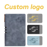 Carnet de notes A6 personnalisé en gros, petit organisateur de poche, couverture souple en cuir PU, reliure cousue, porte-stylo, cadeau pour l'école et le bureau