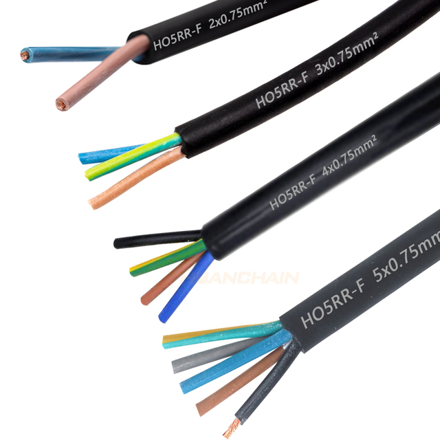 H05RR-F H05RN-F H07RN-F Rubber Cable Waterproof Rubber Sheathed Cable